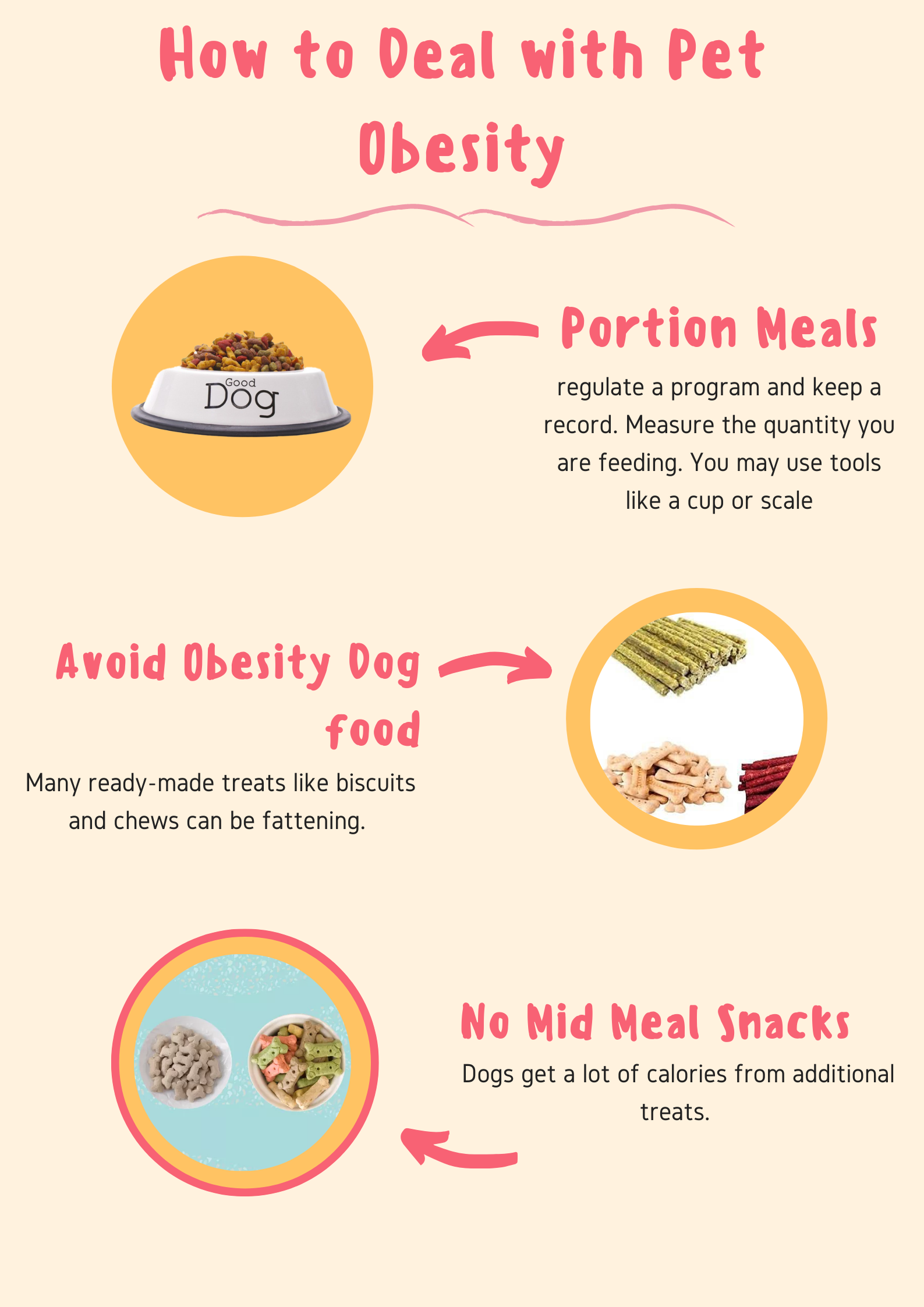 Obese pet diet chart by Petofy