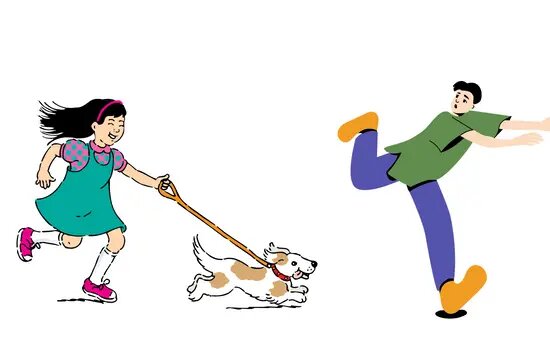 Dog Chasing People