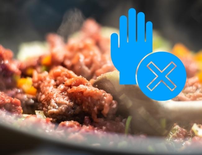 Avoid cooking meats
