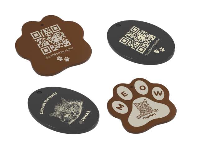 Customized QR code Pet ID tags